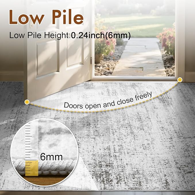 6x9 Ft Large Area Rugs for Living Room, Soft Non-Slip Washable Rugs Modern - Image 8