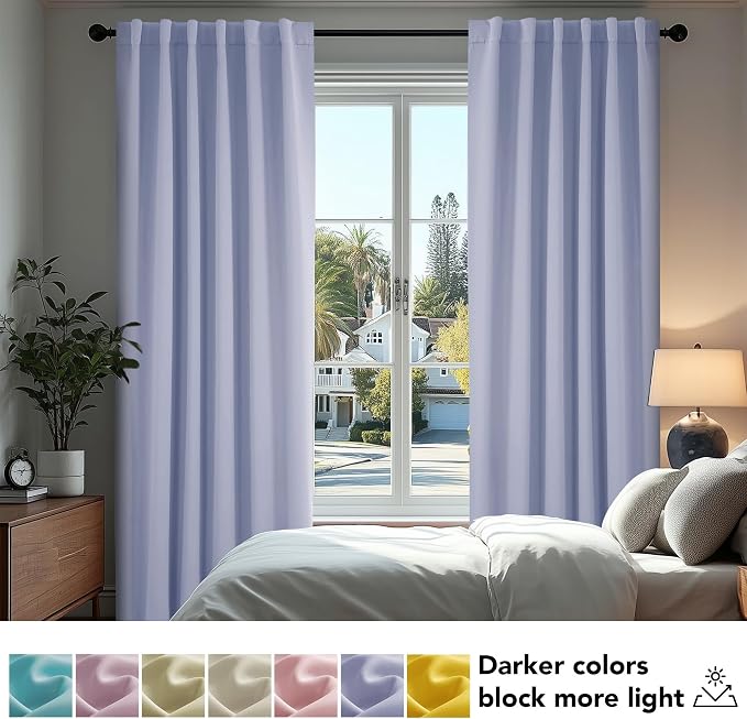 Deconovo Back Tab and Rod Pocket Blackout Curtains - Image 4