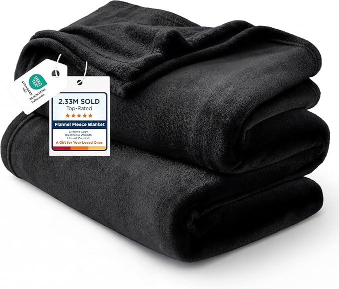 Bedsure GentleSoft Fleece Halloween Blankets King Size Black by Unknown