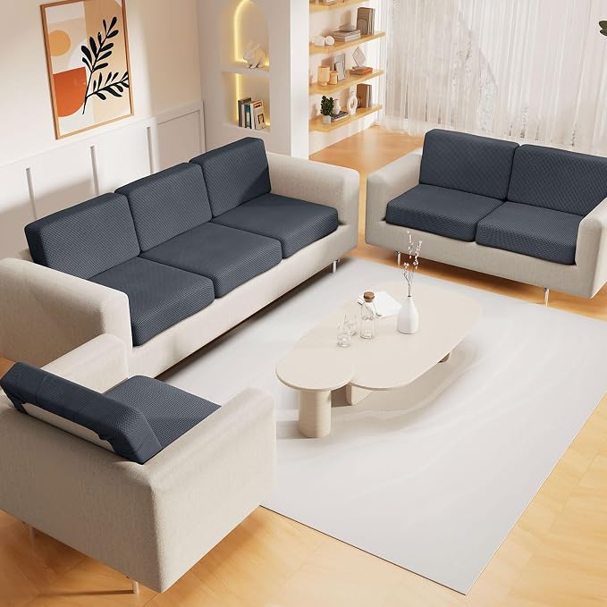 hyha Waterproof Sectional Couch Covers, Non Slip Sofa Couch Cushion Covers L - Image 2