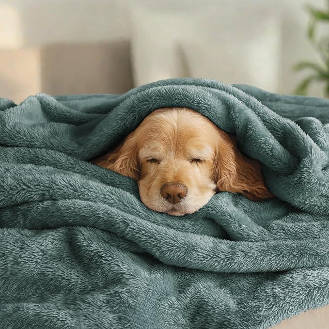 Exclusivo Mezcla Plush Fuzzy Fleece Bed Blanket Twin Size, Super Soft, Fluffy - Image 3