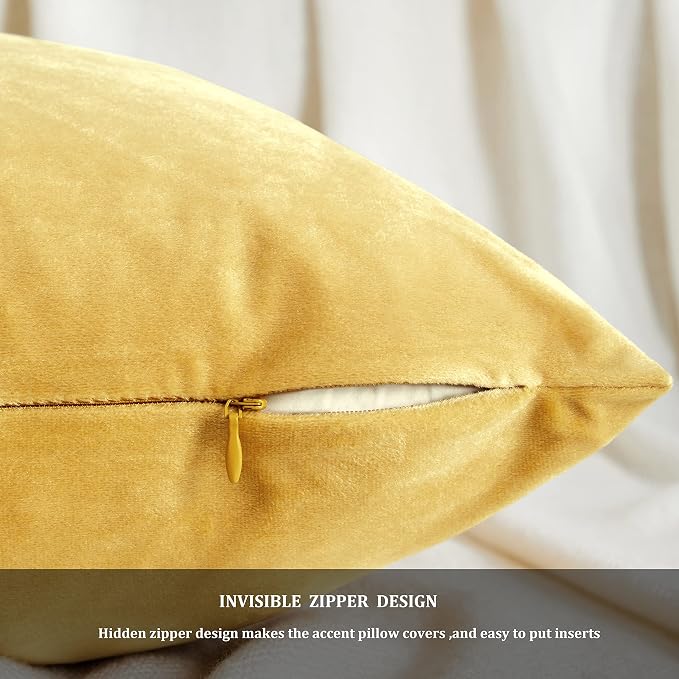 GIGIZAZA Decorative Couch Throw Pillow Covers, Pillow Cases Velvet Pillow Covers - Image 6