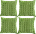 Fancy Homi 4 Packs Boho Lime Green Decorative Throw Pillow Covers 16x16 Inch by Fancy+Homi