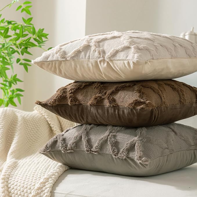 Set of 2 Soft Moroccan Throw Pillow Covers 12x20 Inch Plush Boho Decorative - Image 7