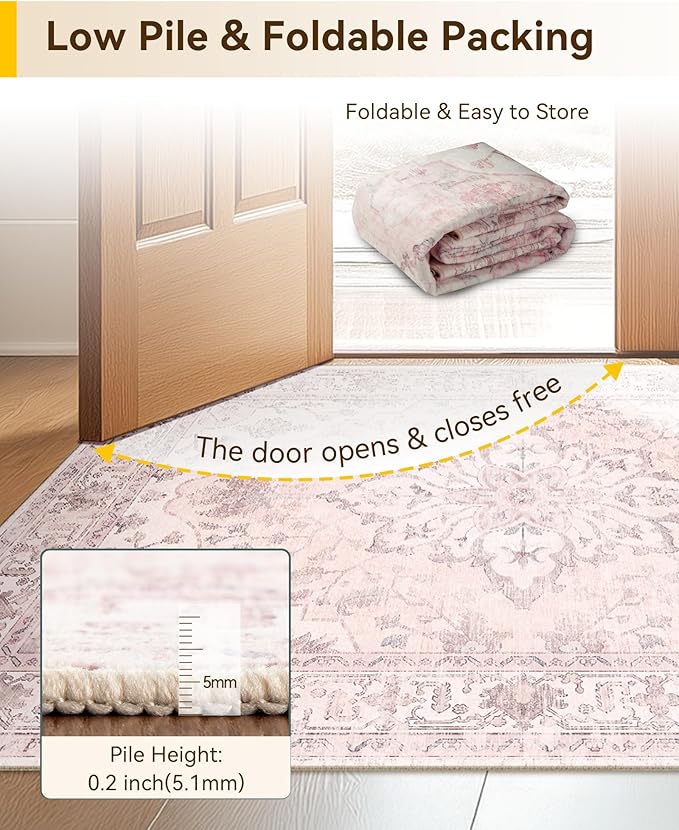 RELEANY Washable Area Rug, Runner 3'x10', Water Repellent, Pet Friendly - Image 8