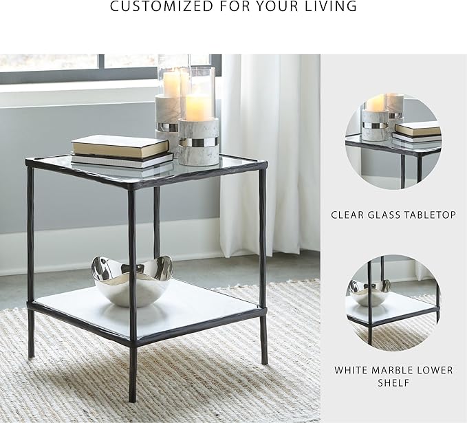 Signature Design by Ashley Ryandale Contemporary Accent Table, Antique Black