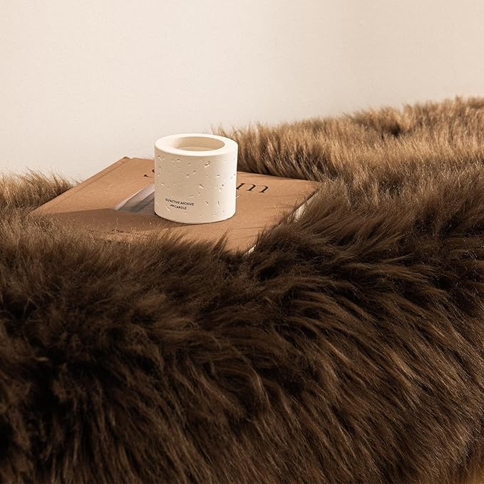 Ashler Faux Fur Rug, Fluffy Shaggy Area Rug Ultra Soft 2 x 6 Feet Sheepskin Fur - Image 3
