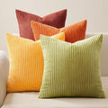 Topfinel Fall Burnt Orange Decorative Throw Pillows Covers 24x24 Inch Set of 4 by Topfinel