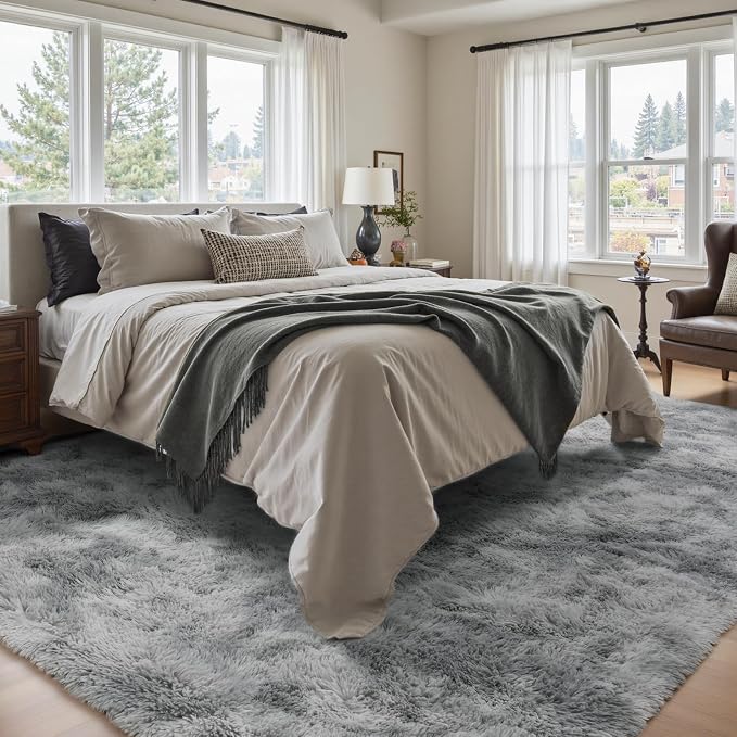 5x8 Ft Large Shag Rugs for Living Room, Tie Dyed Ultra Soft Fluffy Furry Area - Image 2