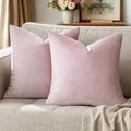 GIGIZAZA Decorative Throw Pillow Covers 16x16, Velvet Sofa Boho Cushion Pillows by GIGIZAZAFocusingonhomedecoration