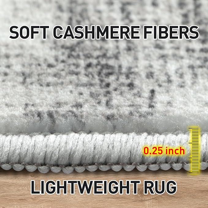 5x7 Area Rugs Washable Rug: Modern Abstract Living Room Rug Soft Anti-Skid Thin - Image 7