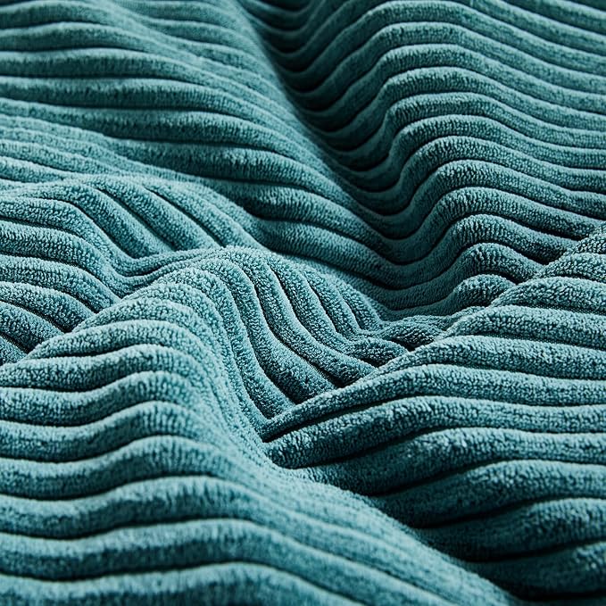 Fancy Homi 2 Packs Teal Samll Decorative Throw Pillow Covers 14x14 Inch - Image 5