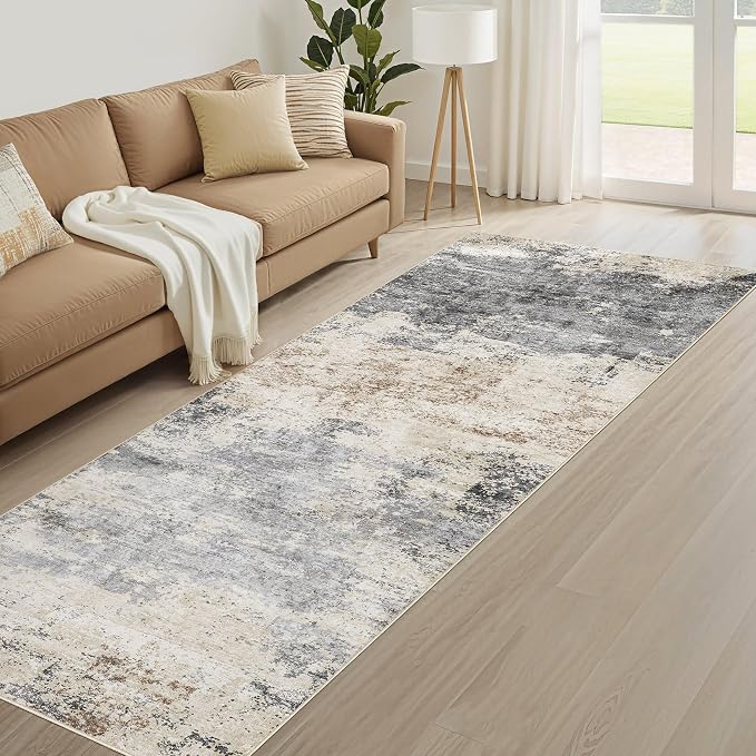 LOONGRUG Runner Rug 3x10 Washable Non-Slip Kitchen Neutral Modern Rug | - Image 8