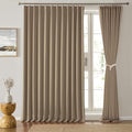 80 Inch Wide Black Pinch Pleated Curtains 80 x 108, Thermal Insulated Noise by KEQIAOSUOCAI