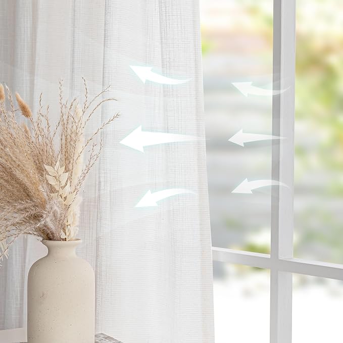 MYSKY HOME Extra Long Curtains for Living Room, Boho Window Curtain Drapes for - Image 4