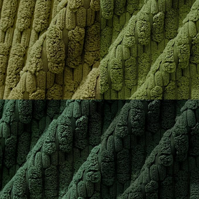 Fancy Homi Set of 4 Green Boho Spring Decorative Throw Pillow Covers 20x20 Inch - Image 5