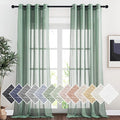 NICETOWN Linen Curtains Flax Sheer Texture by NICETOWN