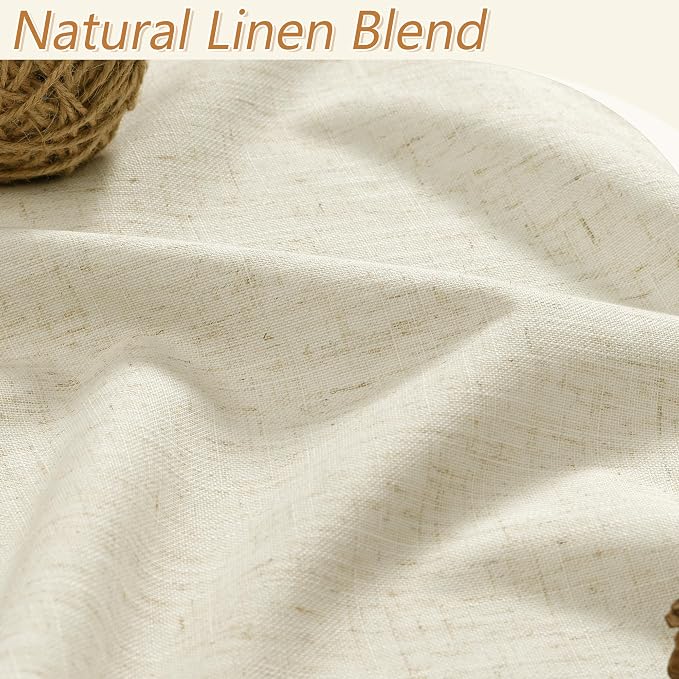 Guken 100% Blackout Curtains 96 Inch Length 2 Panels Set - Image 3