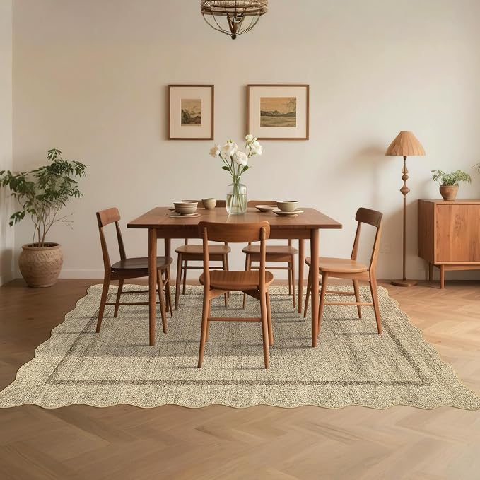 GarveeHome Scalloped Large Area Rug 10x13 Rug - Image 4