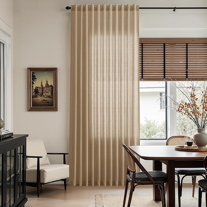 Sand Beige Curtains 90 Inches Long - Image 6
