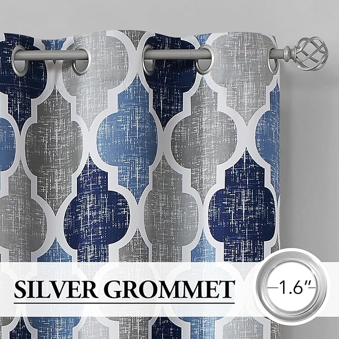 Beauoop 100% Blackout Curtains 90 Inches Long 2 Panels - Image 2