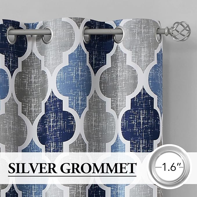 Beauoop 100% Blackout Curtains 96 Inches Long 2 Panels - Image 2