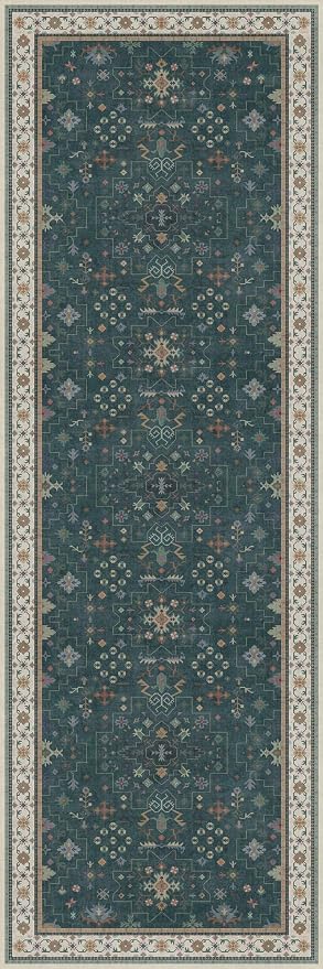 Hazo Haus Dark Green 2x6 Kitchen Rug - Image 8
