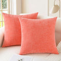CaliTime Decorative Couch Throw Pillow Covers 22 X 22 Inches Living Coral | by CaliTime