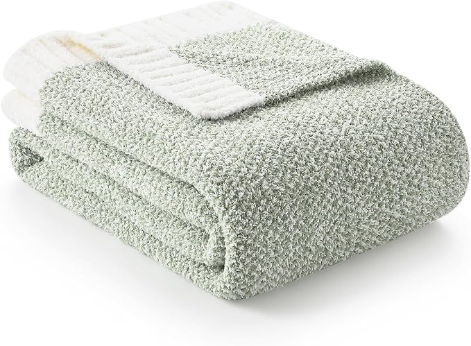 Snuggle Sac Heather Sage Green Blanket by SnuggleSac