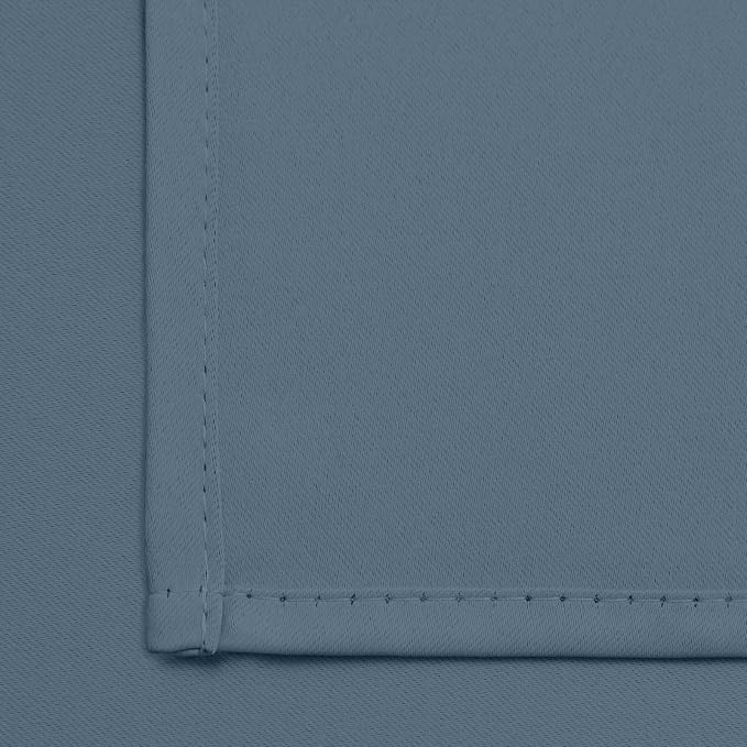 Yakamok Room Darkening Curtains 52x72 inch Length Stone Blue-Living Room | 2 - Image 7
