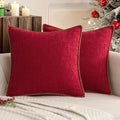 MIULEE Decorative Couch Throw Pillow Covers 20x20 Inch Red 2 Pack | Summer by MIULEE