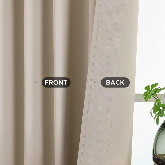 Joydeco Blackout Curtains 72 Inches Long 2 Panels Set, Thermal Insulated Long - Image 3