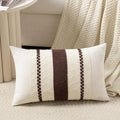 Fancy Homi Set of 1 Boho Brown Long Lumbar Decorative Throw Pillow Cover 14x24 by Fancy+Homi