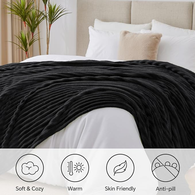 BEDELITE Blankets Queen Size for Bed, 300GSM Soft & Warm Fleece Blanket - Image 2