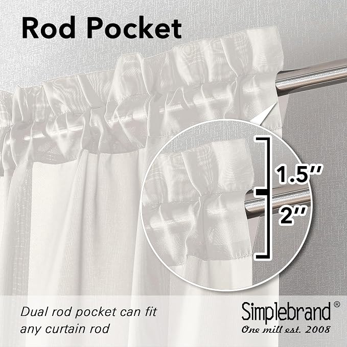 Simplebrand Ivory Tier Curtains - Image 2