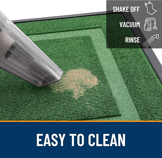 OLANLY Front Door Mat Outside 47x17, All-Season Heavy-Duty Rubber Doormat | - Image 6