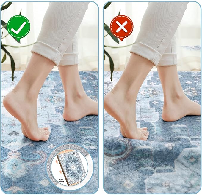 SERISSA 2x3 Washable Non Slip Boho Small Area Rug - Image 3