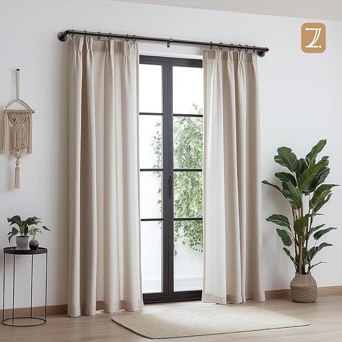 Zeerobee Curtain Rods for Windows 48 to 84, 1 Inch Industrial Wrap Around - Image 2