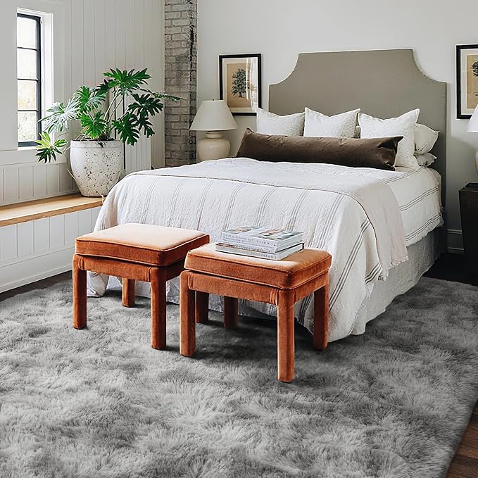 5x8 Ft Large Shag Rugs for Living Room, Tie Dyed Ultra Soft Fluffy Furry Area - Image 3
