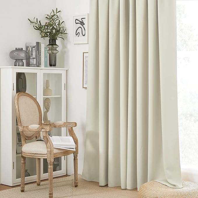 RYB HOME 2 Panels Doorway Curtains, Thermal Insulated Privacy Rod Pocket Easy - Image 5