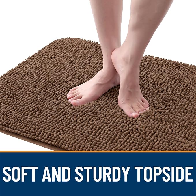 OLANLY Dog Door Mat for Muddy Paws 34x21, Super Absorbent Chenille Mud Mat | - Image 4