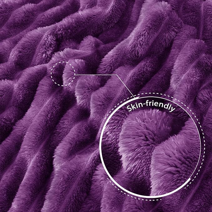 Exclusivo Mezcla Striped Twin Size Fleece Blanket - Image 5