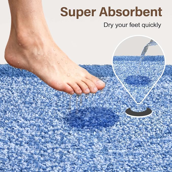 48x32 Large Bathroom Rugs Washable Non Slip, Soft Absorbent Quick Dry Mats - Image 7