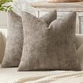 MIULEE Decorative Couch Throw Pillow Covers 22x22 Inch Neutral Khaki 2 Pack | by MIULEE