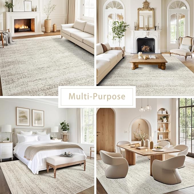 Washable Rugs 3x5 Area Rugs for Living Room, Laundry Room | Ultra Soft - Image 5