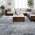 Toneed Abstract Area Rug 7x10 Modern Washable Rug Soft Non Slip Rug Low Pile by Toneed
