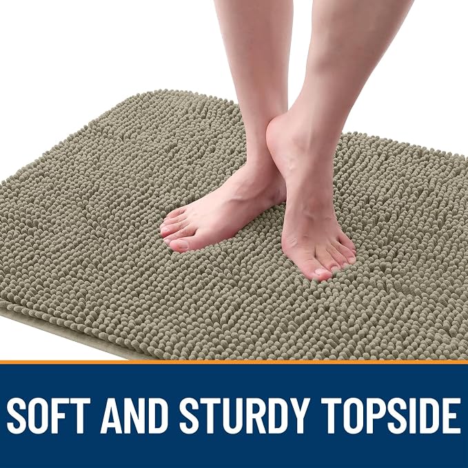 OLANLY Dog Door Mat for Muddy Paws 47x32, Super Absorbent Chenille Mud Mat | - Image 4