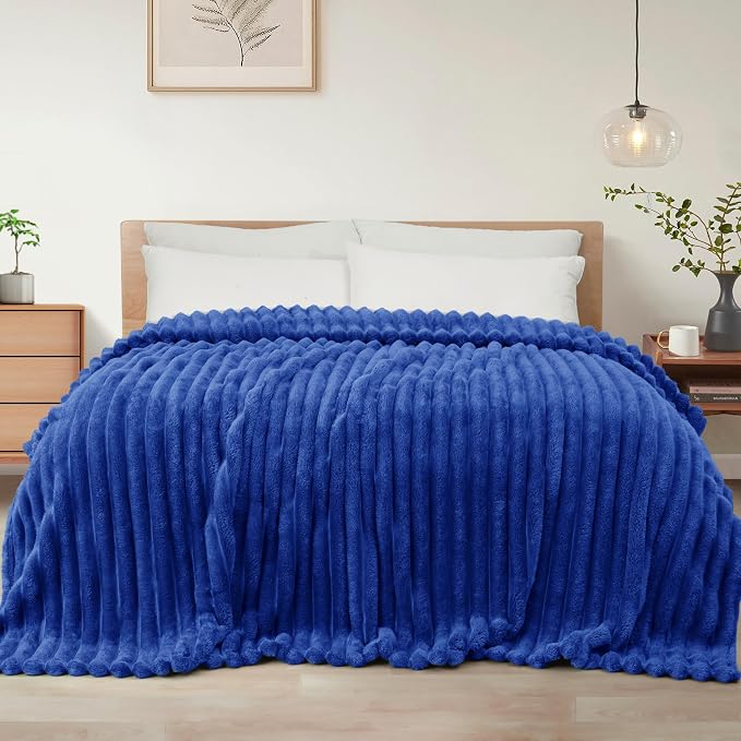 Exclusivo Mezcla Striped Twin Size Fleece Blanket by ExclusivoMezcla