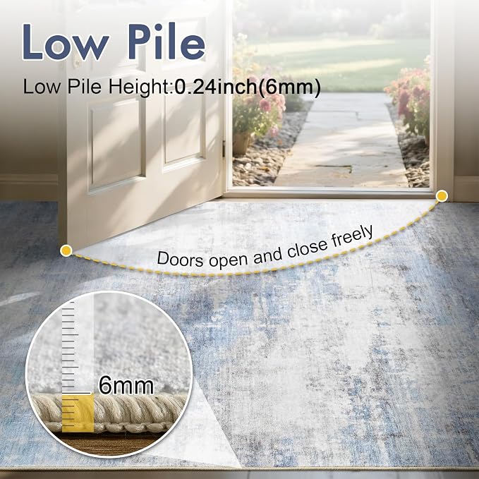 6x9 Ft Large Area Rugs for Living Room, Soft Non-Slip Washable Rugs Modern - Image 7
