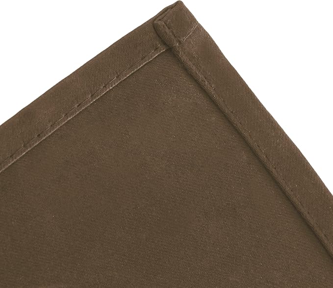 Blackout Curtains 66 x 54 Inch Long Brown Curtains Set of 2 Panels Room - Image 7